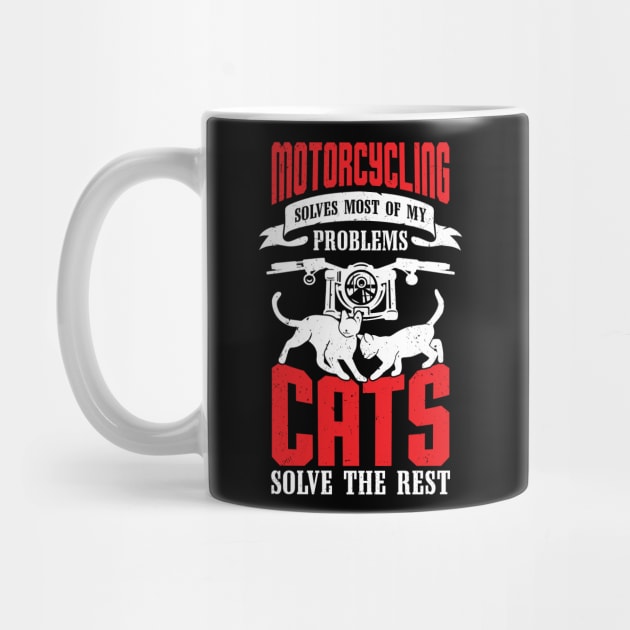 Motorbike Motorcycling Cat Lover Biker Gift by Dolde08